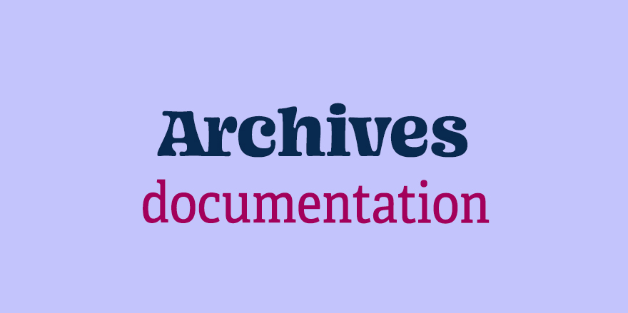 Accès archives et documentation